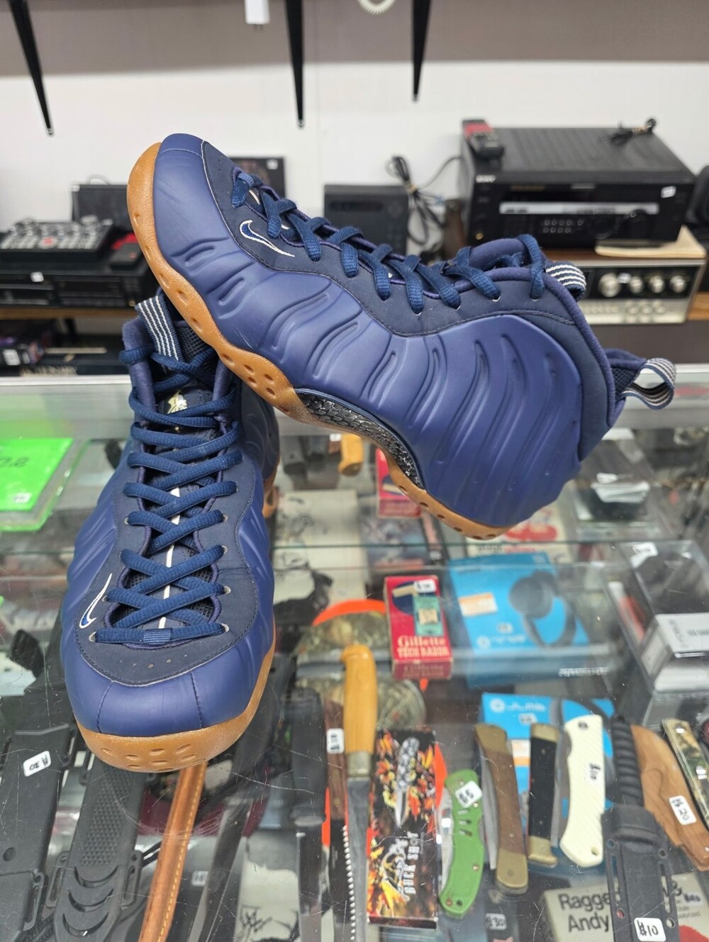 Nike Air Foamposite One Men's Midnight Navy Sneakers Size 10.5